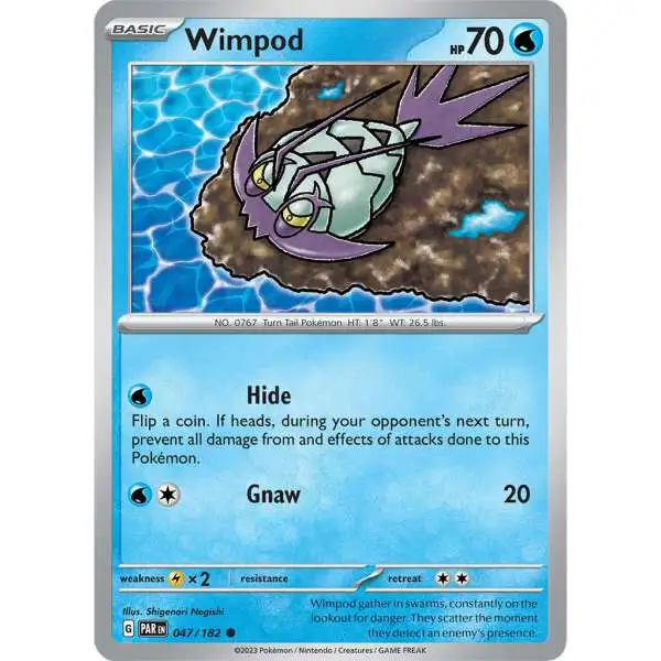 Pokemon Trading Card Game Paradox Rift Common Wimpod #47