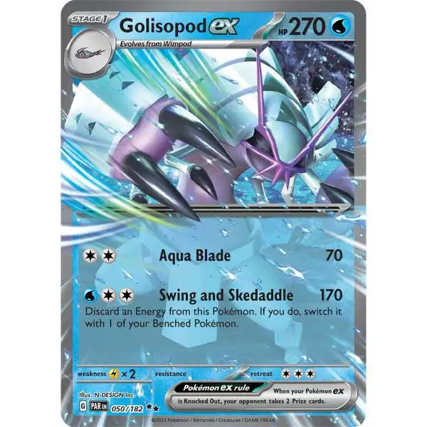 Pokemon Trading Card Game Paradox Rift Double Rare Golisopod ex #50