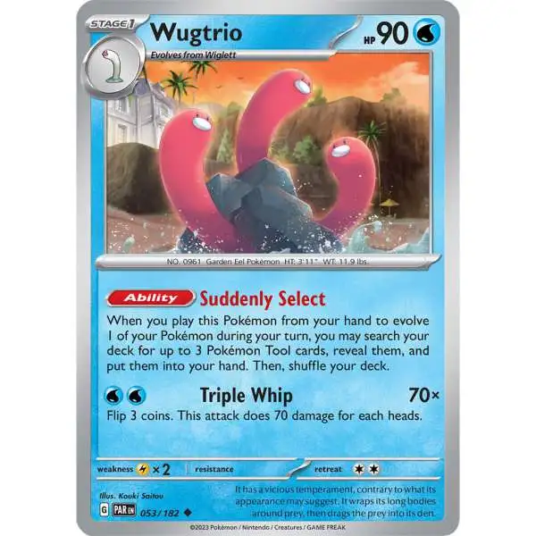 Pokemon Trading Card Game Paradox Rift Uncommon Wugtrio #53