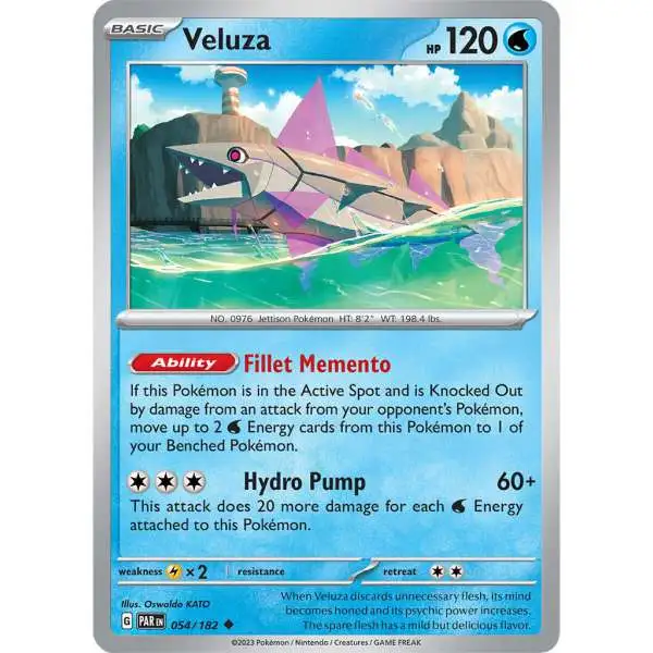Pokemon Trading Card Game Paradox Rift Uncommon Veluza #54