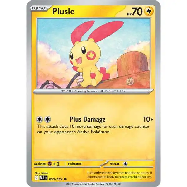 Pokemon Trading Card Game Paradox Rift Common Plusle #60