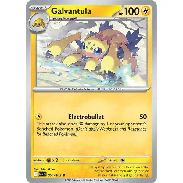 Pokemon Trading Card Game Paradox Rift Common Galvantula #65