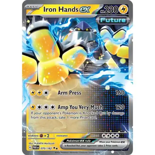 Pokemon Trading Card Game Paradox Rift Double Rare Iron Hands ex #70