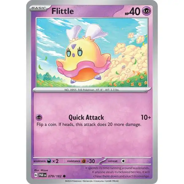 Pokemon Trading Card Game Paradox Rift Common Flittle #79