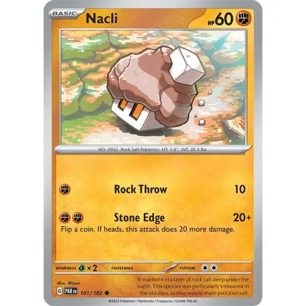 Pokemon Trading Card Game Paradox Rift Common Nacli #101
