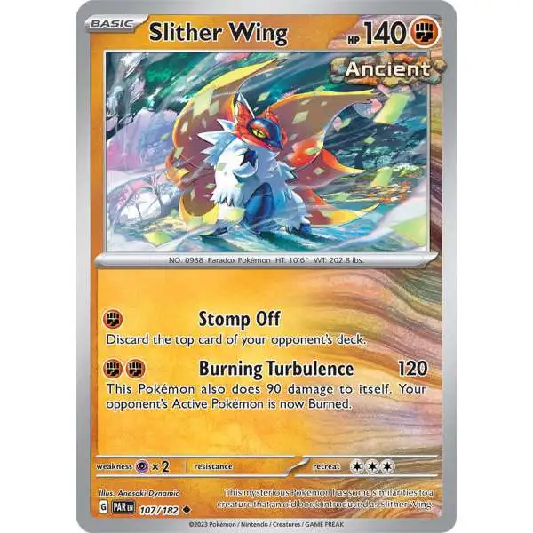 Pokemon Trading Card Game Paradox Rift Uncommon Slither Wing #107