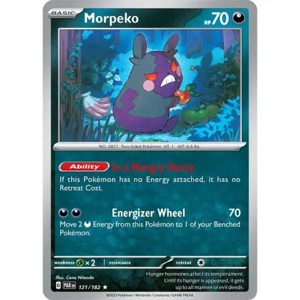 Pokemon Trading Card Game Paradox Rift Holo Rare Morpeko #121