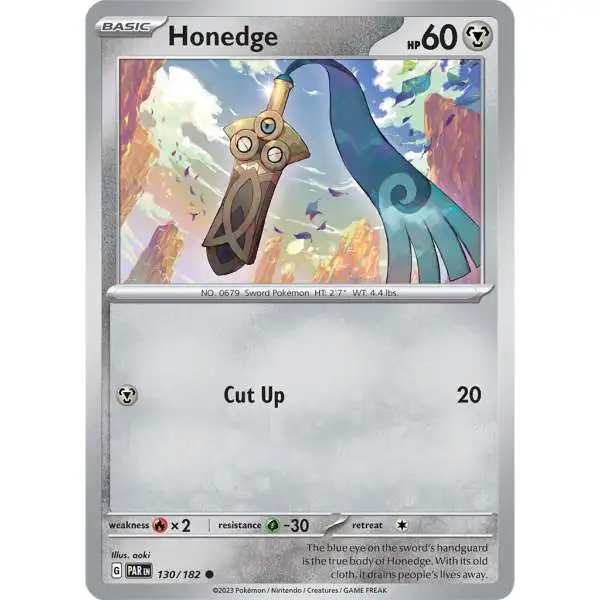Pokemon Trading Card Game Paradox Rift Common Honedge #130
