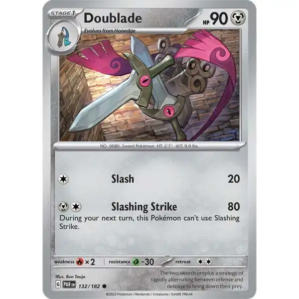 Pokemon Trading Card Game Paradox Rift Common Doublade #132