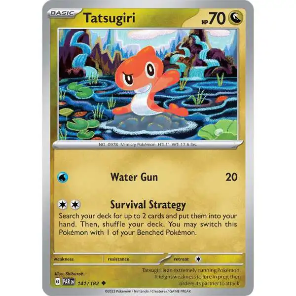 Pokemon Trading Card Game Paradox Rift Uncommon Tatsugiri #141