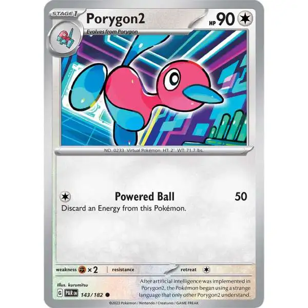 Pokemon Trading Card Game Paradox Rift Common Porygon2 #143