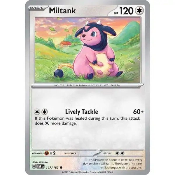 Pokemon Trading Card Game Paradox Rift Common Miltank #147