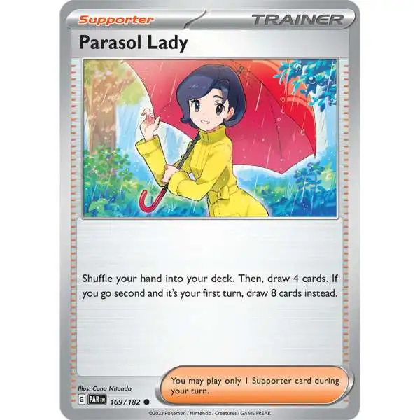 Pokemon Trading Card Game Paradox Rift Common Parasol Lady #169