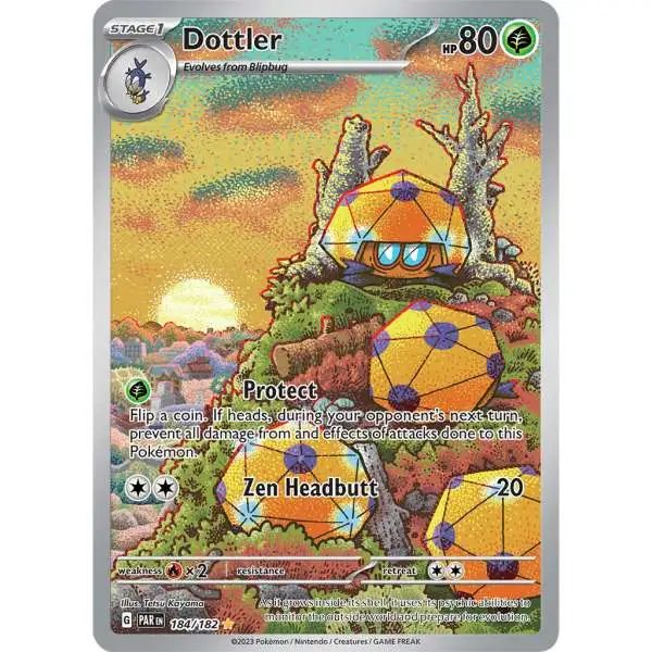 Pokemon Trading Card Game Paradox Rift Illustration Rare Dottler #184 [Illustration Rare]
