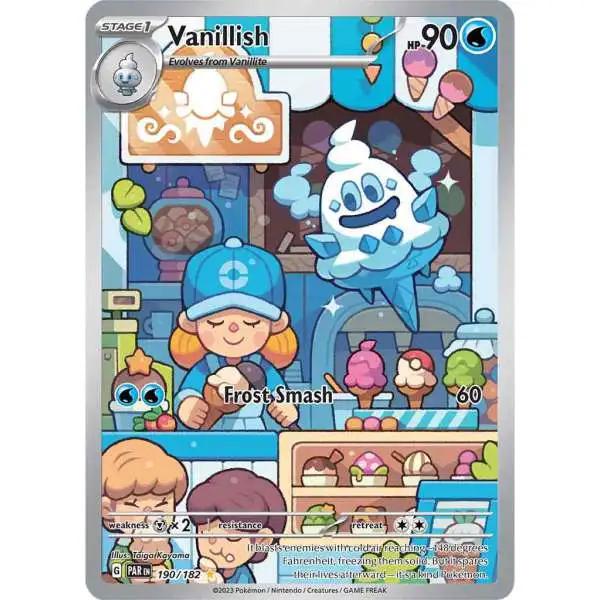 Pokemon Trading Card Game Paradox Rift Illustration Rare Vanillish #190