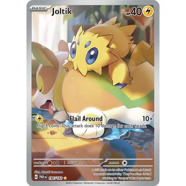 Pokemon Trading Card Game Paradox Rift Illustration Rare Joltik #196