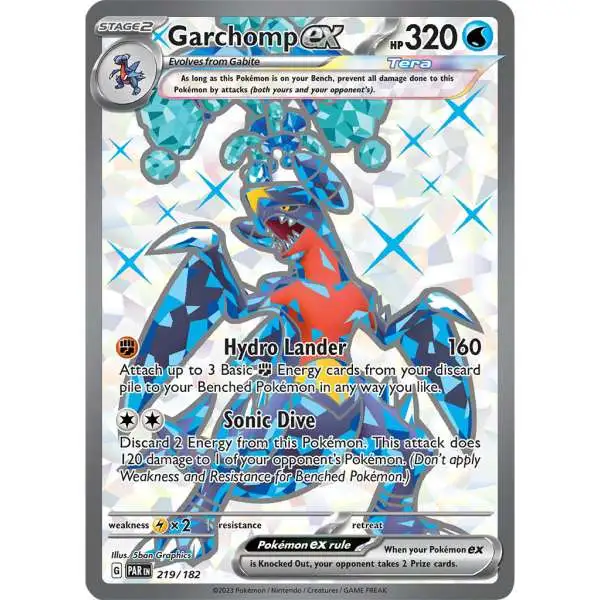 Pokemon Trading Card Game Paradox Rift Ultra Rare Garchomp ex #219