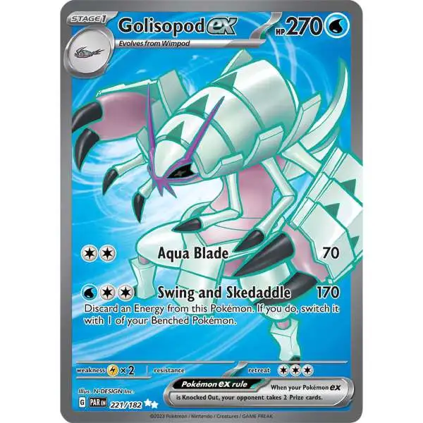 Pokemon Trading Card Game Paradox Rift Ultra Rare Golisopod ex #221