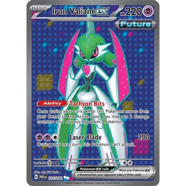 Pokemon Trading Card Game Paradox Rift Ultra Rare Iron Valiant ex #225