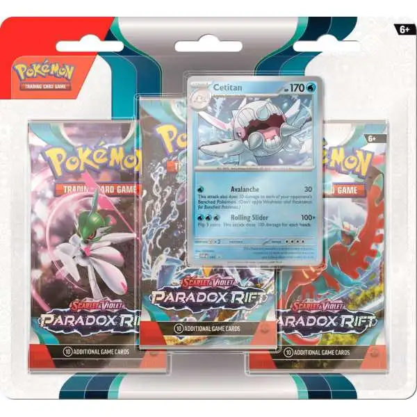 Pokemon Trading Card Game Scarlet & Violet Paradox Rift Cetitan Special Edition [3 Booster Packs & 1 Foil Promo Card]