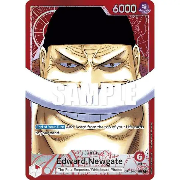 One Piece Trading Card Game Paramount War Leader Edward.Newgate OP02-001 [Alternate Art]