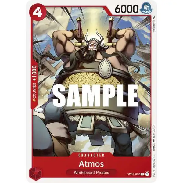 One Piece Trading Card Game Paramount War Common Atmos OP02-003
