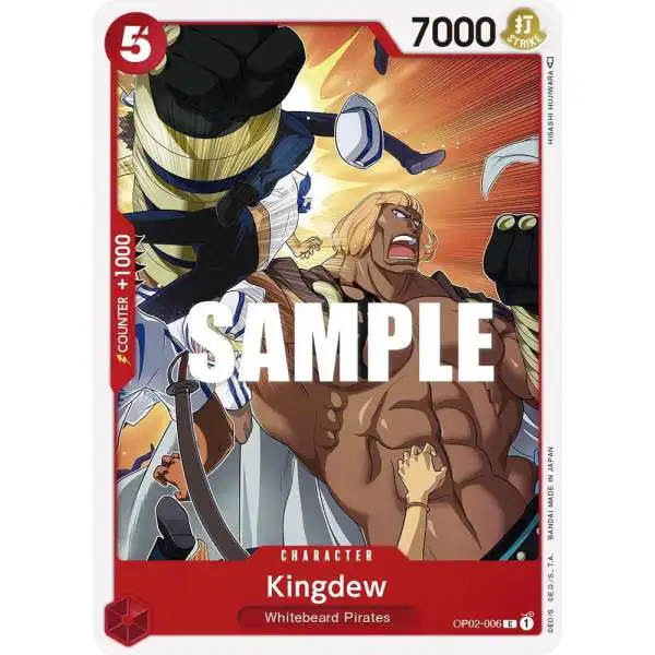 One Piece Trading Card Game Paramount War Common Kingdew OP02-006