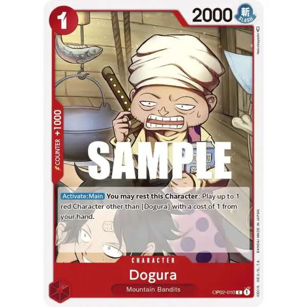 One Piece Trading Card Game Paramount War Common Dogura OP02-010