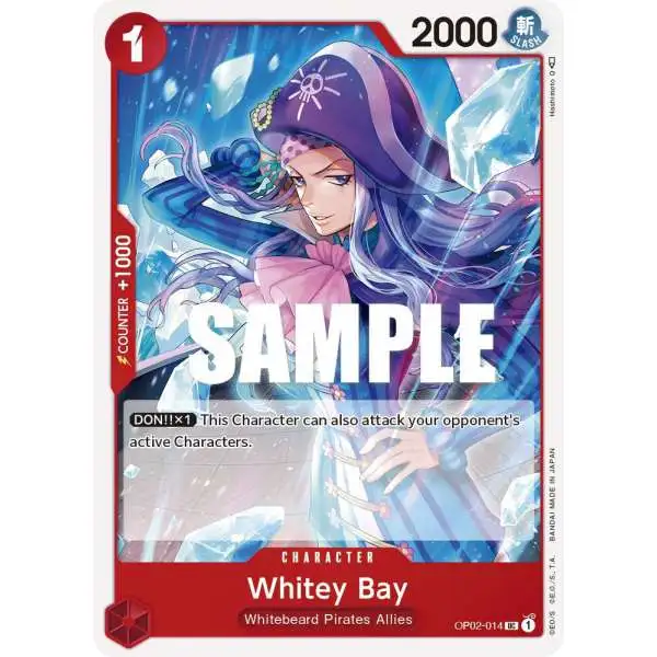 One Piece Trading Card Game Paramount War Uncommon Whitey Bay OP02-014