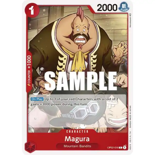 One Piece Trading Card Game Paramount War Common Magura OP02-016