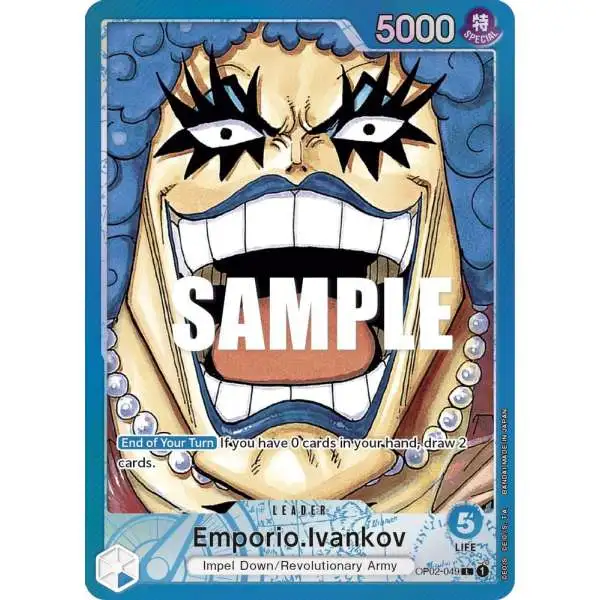 One Piece Trading Card Game Paramount War Leader Emporio.Ivankov OP02-049 [Alternate Art]