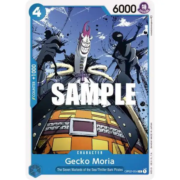 One Piece Trading Card Game Paramount War Common Gecko Moria OP02-054