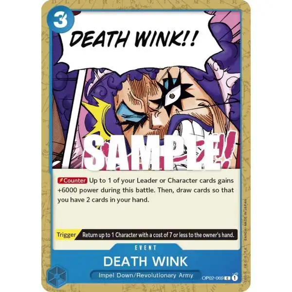 One Piece Trading Card Game Paramount War Common DEATH WINK OP02-069