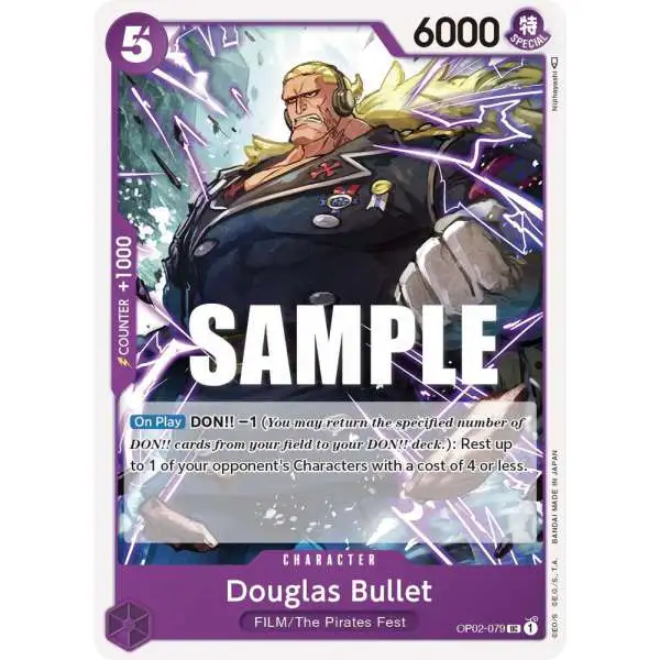 One Piece Trading Card Game Paramount War Uncommon Douglas Bullet OP02-079