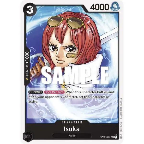 One Piece Trading Card Game Paramount War Uncommon Isuka OP02-094