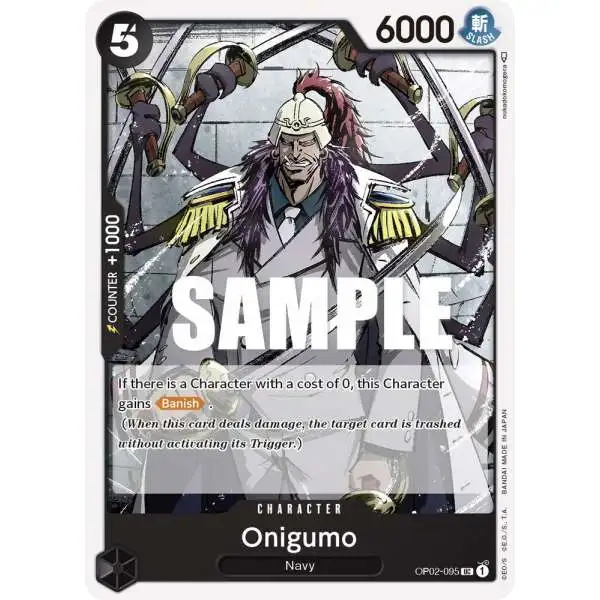 One Piece Trading Card Game Paramount War Uncommon Oniguma OP02-095