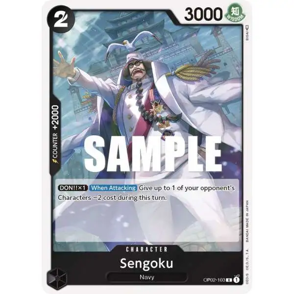 One Piece Trading Card Game Paramount War Rare Sengoku OP02-103