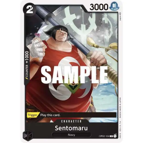 One Piece Trading Card Game Paramount War Common Sentomaru OP02-104