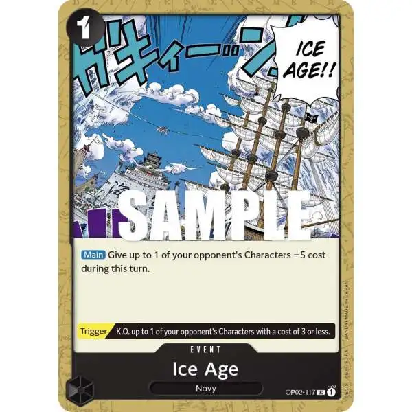 One Piece Trading Card Game Paramount War Uncommon Ice Age OP02-117
