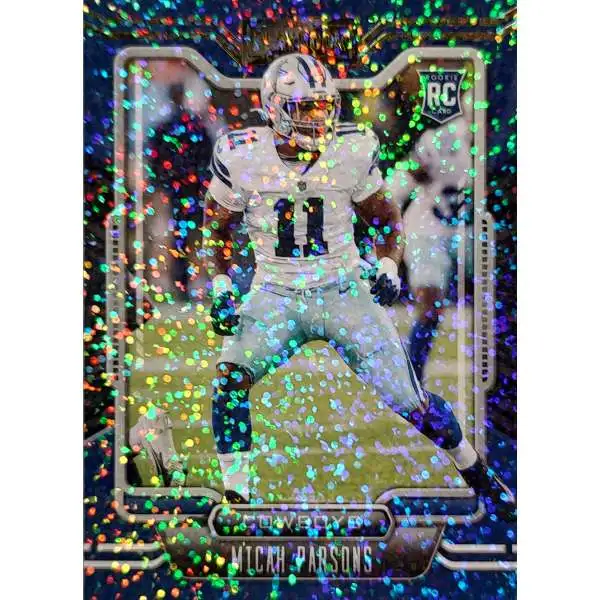 MICAH PARSONS 2021 PANINI SELECT BLACK & GOLD PRIZM CONCOURSE DIE-CUT RC  #85 |