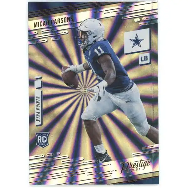 NFL 2021 Panini Prestige Sunburst Xtra Points Micah Parsons #244 [Rookie]