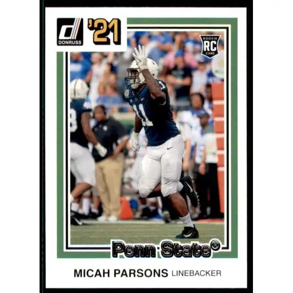 NFL 2021 Panini Chronicles Donruss Draft Picks Micah Parsons #27 [Rookie]