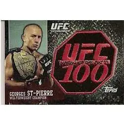 Topps UFC 100 Patch Cards Georges St Pierre Exclusive