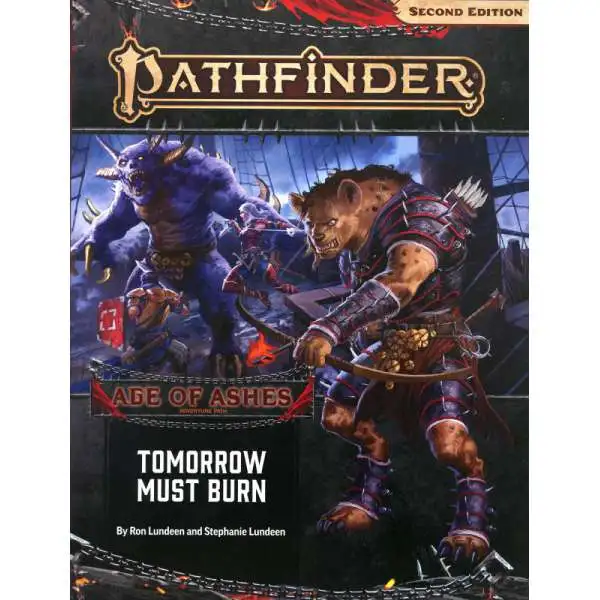 Pathfinder 2st Edition Age of Ashes Tomorrow Must Burn Roleplaying Book