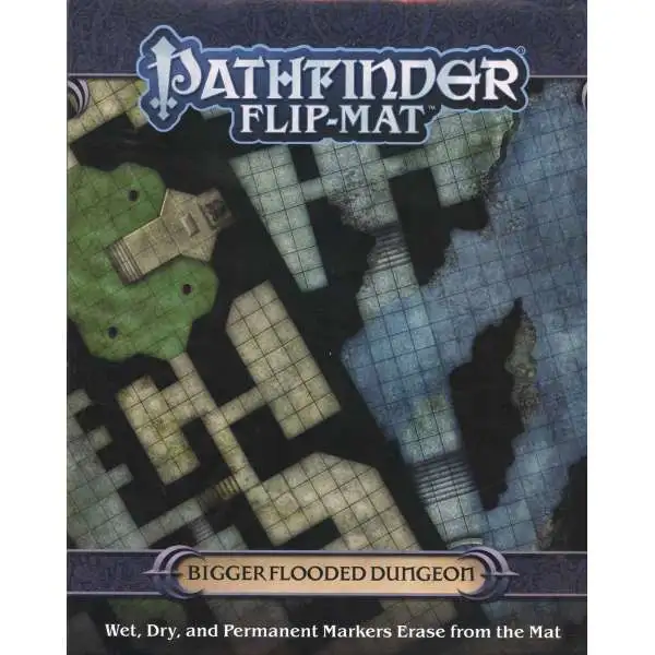 Pathfinder 2nd Edition Bigger Flooded Dungeon Flip-Mat