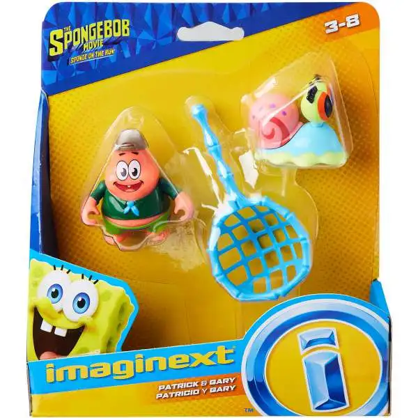 Fisher Price Spongebob Squarepants Imaginext Sponge on the Run Patrick & Gary Mini Figure 2-Pack