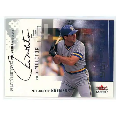 MLB 2002 Fleer Baseball Hall Of Famer Paul Molitor #18/365 [On Card Autograph] [Excellent]