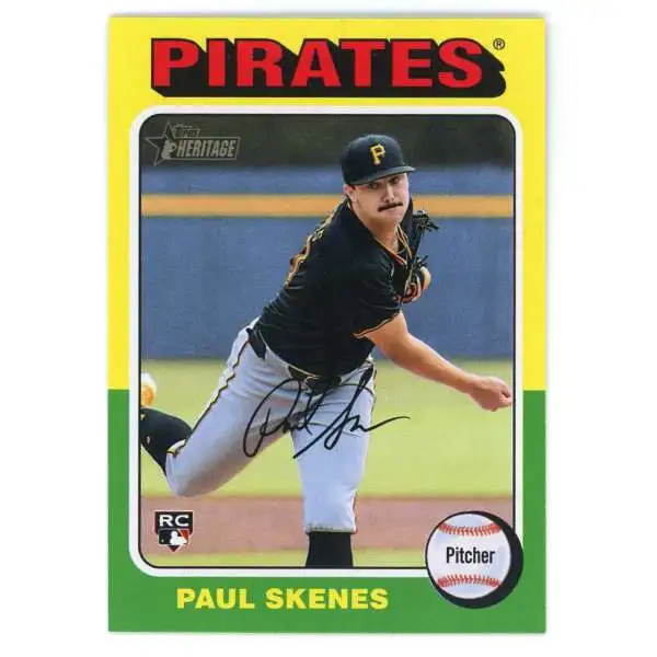 MLB 2024 Topps Heritage High Number Base Paul Skenes #594 [Rookie]