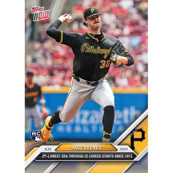 MLB Pittsburgh Pirates 2024 NOW Baseball Paul Skenes #739 [Rookie]