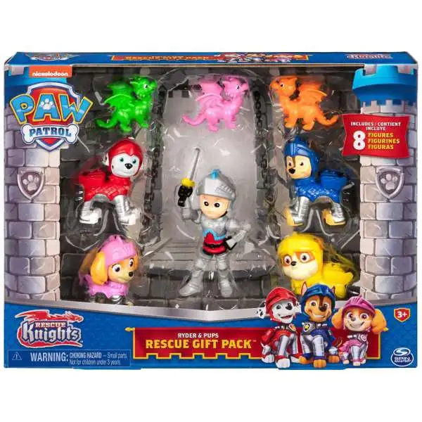 Paw Patrol Rescue Knights Ryder & Pups 8-Figure Rescue Gift Pack
